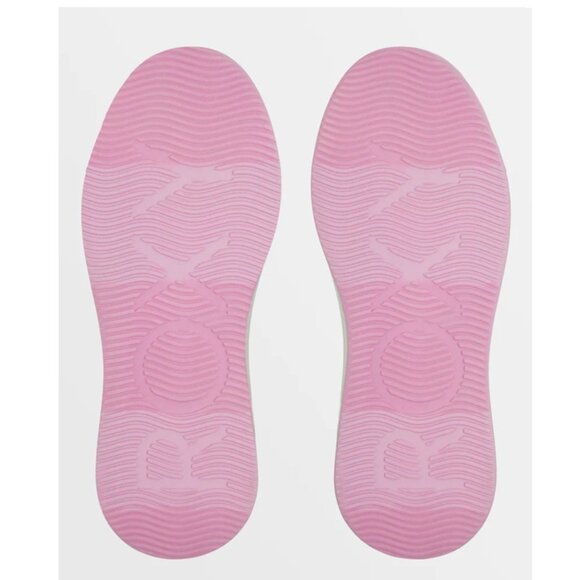 Roxy Carver Sneakers Size 6.5 Platform Parchment Multi Colorblock Low Top Laceup - Picture 6 of 11